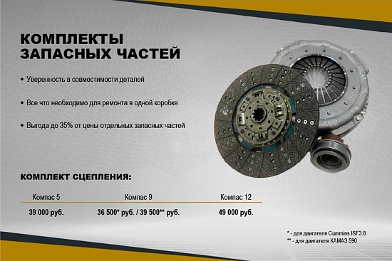 Выгодное предложение на комплекты сцепления